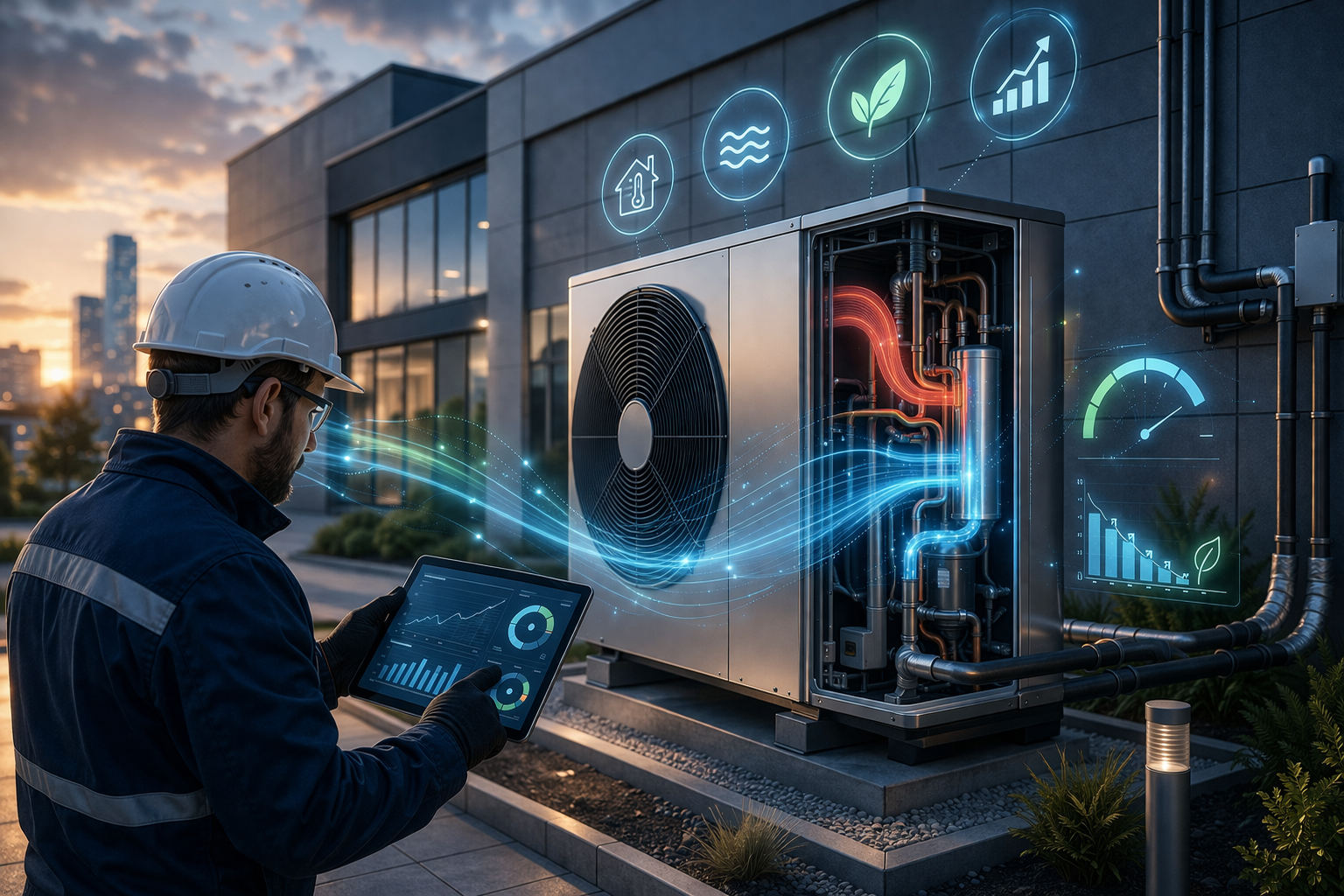 Soluciones de aerotermia para empresas y edificios